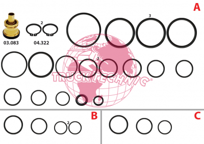 Ремкомплект воздушных крана BEYFREN 90.1701