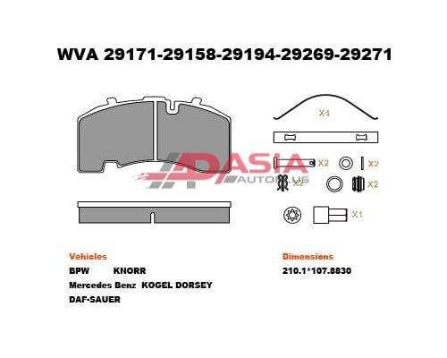 Колодки тормозные WAHLMANN by AAP WVA29171 PRO