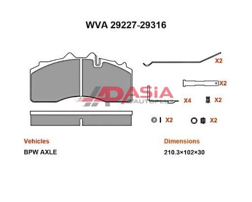 Колодки тормозные WAHLMANN by AAP WVA29227 PRO
