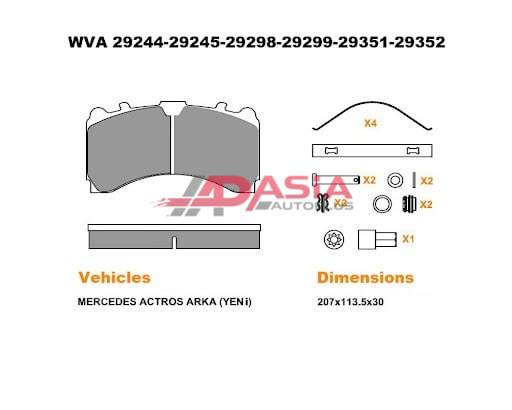 Колодки тормозные WAHLMANN by AAP WVA29244 PRO