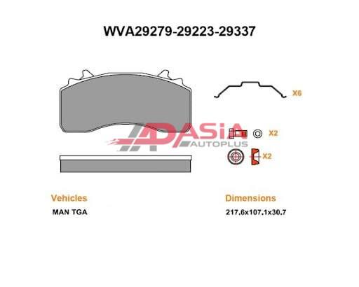 Колодки тормозные WAHLMANN by AAP WVA29279 PRO