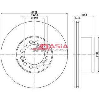Тормозной диск BRECKNER GERMANY MAN 81508030040 NP0203