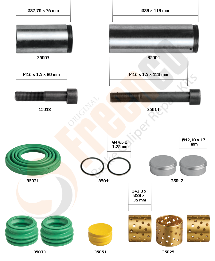 Ремкомплект суппорт FREENCO 30-3680