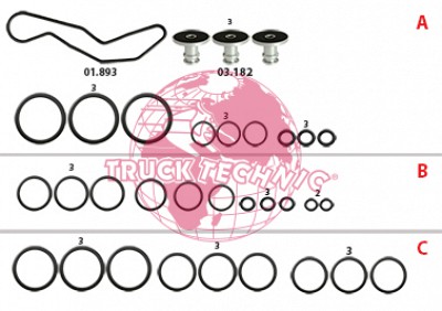 Ремкомплект воздушных крана BEYFREN 60.8008.1