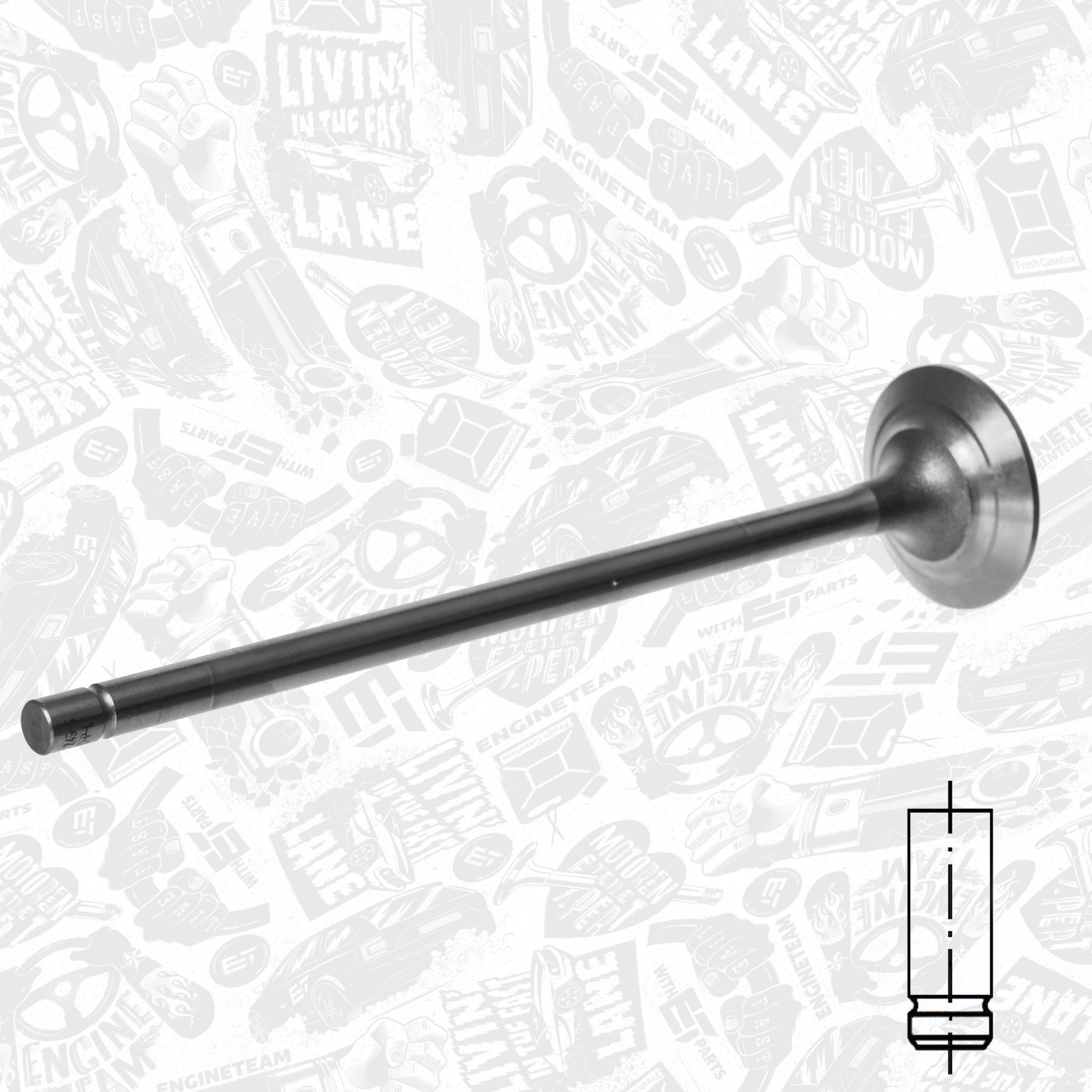 Впускной клапан HP400 IVECO GAS MEC 827790/827780