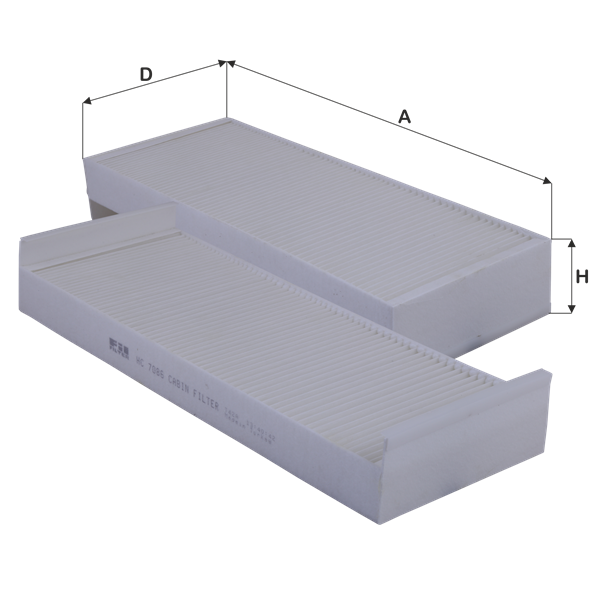 Фильтр салона MAN FIL FILTER HC7086