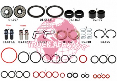 Ремкомплект воздушных крана BEYFREN 50.8011.4
