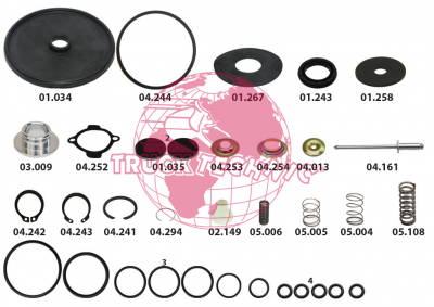Ремкомплект воздушных крана BEYFREN 60.1202.1