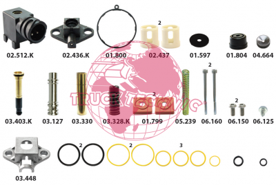 Ремкомплект воздушных крана BEYFREN 80.8006.F