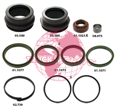 Ремкомплект воздушных крана BEYFREN 60.9024.11