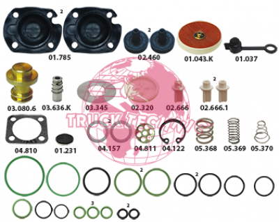 Ремкомплект воздушных крана BEYFREN 60.2009