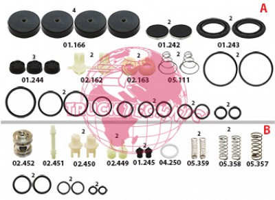 Ремкомплект воздушных крана BEYFREN 60.1316.F
