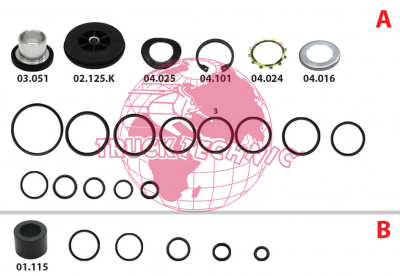 Ремкомплект воздушных крана BEYFREN 30.1703