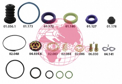 Ремкомплект воздушных крана BEYFREN 80.5005